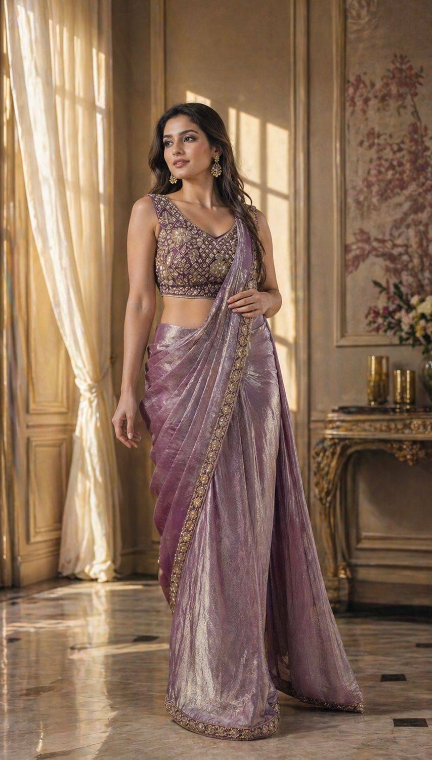 A479 By Amoha Trendz Indian Traditional Wear Collection Fancy Colorful Party Wear Stitched Sarees At Wholesale Price